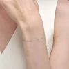 Skyrim Stainless Steel Gold Color Double Layer Beads Chain Bracelet Women Girls Adjustable Chain Minimalist Jewelry Wholesale