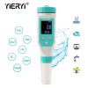 TDS Meter Digital Water Tester High Accuracy Digital 0-14 PH Meter Tester 0-9990ppm TDS&EC LCD Water Purity PPM Aquarium Filter