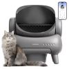 Cat Litter Box with Scoop and Tray Sifting Enclosed Foldable Kitten Toilet Detachable Poop Top Front Entry Pet Supplies