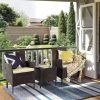 3 Pieces Patio Furniture Set, PE Rattan Wicker Patio Set with Two Outdoor Chairs and Table, Upgraded Patio Chairs and Table