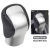 Black 8 Ball Billiard Round Shift Knob, Acrylic Speed Gear Shifter with 3 Adapters Universal Fit for Manual Vehicles
