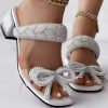 New Stiletto Sandals Fashion Women Summer Flock Cross Straps Comfortable Thin High Heels Shoes Peep Toe Breathable Sandals