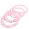 OAIITE Rose Quartz Bracelet Women Natural Crystal Bracelet Yoga Meditation Prayer Charm Reiki Energy Stone Pulse Jewelry Gift