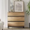 6 Drawer Dresser for Bedroom with Fluted Panel, Modern Chest of Drawers for Living Room, Wide Wooden Closet Dresser with Ample S