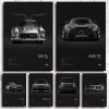 Vintage Japanese Racing Cars Magazine Cover Canvas Art Poster Wall Decor