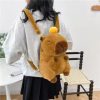 Capybara Plush Backpack Kawaii Fashion Plushie Doll Fur Bag Children's Bag Shoulder Bag Mini Knapsack Bags Gifts For Girlfriend