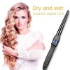Anti scald design curling iron 32mm/1.26-inch water ripple effect for large wave curls - easy styling hair stick with 4 temperat