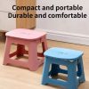 Popular Foldable Plastic  Bathroom Lightweight  Step Stool  Storage Chair