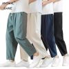 Men's Casual Pants Summer Male Breathable High Quality Trousers Sweatpants Solid Color Fitness Pants Jogging Fitness Streetwear