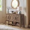 VOWNER Shoe Storage Cabinet with 4 Flip Drawers, Freestanding Shoe Cabinet