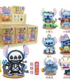 Miniso Stitch Blind Box Garage Kit Cute Cartoon Doll Toy Desktop Ornament Kawaii Fashion Room Decoration Holiday Gifts