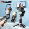 CL12P 180CM Selfie Stick Auto AI Face Tracking Quad Stand 360 Rotation Gimbal Tripod Stabilizer with LED Fill Light