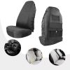 All inclusive seat cover, full leather car seat cushion, single seat driver and passenger seat cover, all season universal pad