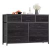 Dresser for Bedroom, Storage with 5 Drawer Organizer Closet Chest Small Clothes Fabric Cabinet, Kids Furniture Drawer Binis