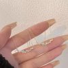 925 Sterling Silver 18k Gold Plated Necklace Moon Sparkling Zircon Clavicle Choker for Women Wedding Fine Jewelry Collares