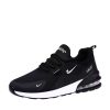 Women Sneakers Fashion Lace Up Mesh Breathable Outdoor Walking Shoes Black Dirt Resistant Daily Versatile Platform Tennis Shoes