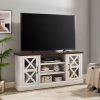 Mobile TV Cart With Wheels For 32-70 Inch LCD LED OLED Flat Curved Screen TVs Up To 110 Lbs Height Adjustable Portable TV On Whe