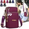 Oxford Men Crossbody Phone Bags, Multi-Layer Zipper Messenger Shoulder Bag Handbag & Purse for Business Travel Men's Bags Bolsas