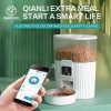 PAPIFEED cat double bowl smart automatic feeder cat food dog food pet food dispenser 7L large capacity connect wifi timer dosing