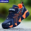 Disney Boys Shoes LED Lights Cartoon Autumn Children's Sports Shoes Leather Non-slip Children's Running Shoes Sneaker Size 25-35