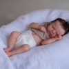 Risbecko 19 inch Already Painted Finished Reborn Baby Doll - Handmade Reborn Preemie Baby Newborn Kids Toy Gift Girl Dolls