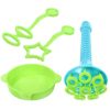Big Bubble Wands Set 8 Hole Bubble Blower Set Creative Trumpet Shaped Bubble Maker with Tray Summer Party Favors Outdoor Toys