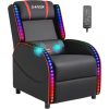 Gaming Chair with Footrest Racing Computer Desk Chairs Ergonomic Massage Lumbar Cushion Support High Back Adjustable Swivel Task