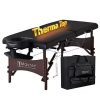 Full Upholstered Led Bed Frame with Wheels Decor & Adjustable Curved Headboard Modern Car-Shaped Platform Bed with Detachable Pi