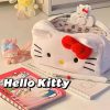 Sanrio Hello Kitty Plush Pencil Bag Anime Kt Cat Kawaii Student Large Capacity Stationery Bag School Prizes Girl Birthday Gifts