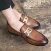 Oxfords Shoes Leather Casual Dress Man Lace Up Office Suit Official Social Shoe for Men Cowhide Footwear 2024 Trend Gentleman 39