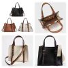 Women PU Shoulder Bag Stylish Crossbody Bag Adjustable Strap Trendy Tote Handbag with Letter Small Square Bag Outdoor Travel Bag