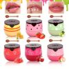 6-piece set of moisturizing lip balm, essential for summer travel, maintains all-day UV protection, suitable for dry lips, a gif