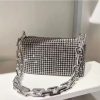 1pc Niche Red Lip Shaped Chain Bag, Novelty Mini Shoulder Bag, Women's Stylish Zipper Bag