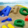 Toys for Learning Letters | Beach Sand Molds | Educational Beach Toys Letter Sand Molds 26 Pieces Beach Toy Set, Random Colors