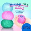 3PCS Three-color texture stress relieving pucks pinch pops, slow rebound maltose soft pinch pops, adult venting pucks stress toy