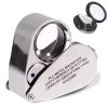 Medical Binocular Magnifier White with LED Light 3.5X Magnifying Lens Adjustable Headband for Clinical Examination