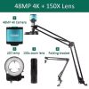 USB White LED Light Lighting Bottom Biological Microscope Lamp Source Adjustable