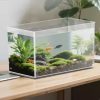 Plastic Sturdy Nicely Betta Fish Bowl Small Aquariums for Small Ornamental Fish and Reptiles High Transparency Glass Good View