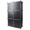 VASAGLE Shoe Cabinet, 3-Tier Shoe Storage Organizer, Shoe Shelf, Farmhouse Style, Freestanding Cabinet with Height-Adjustable
