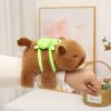 23cm simulation Capibala wristband plush toy figurine, cartoon anime cute pillow cushion, fun children's birthday gift doll