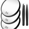 Acrylic Anti-Fog Shower Mirror Fog-Free Bathroom Shaving Mirror Durable Removable Glue Hook Shower Accessories Bathroom Mirrors