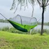 Hammock Outdoor Single Double Swing Indoor Thickened Anti-Rollover Canvas Camping Simple Elegant Red and White