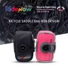B SOUL Bike Saddle Bag 1L Small Storage Black Cycling Seat Tail Rear Pouch Bag Accessory Kit Tool Reflective Cycling Accessories