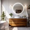 TAILI Acrylic Mirror With Wall Suction Shower Mirror with Razor Holder For Man Shaving Fogless Women Makeup Portable Bathroom