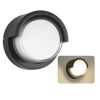 Modern Outdoor Wall Light Fixture, Black Finish LED Wall Sconce with Bubble Glass, Waterproof Exterior Lighting(2 Pack )