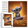 Disney Movies Lilo and Stitch Print Puzzle 108/200/300/500/1000 Pieces Beauty and the Beast Jigsaw Puzzles Decompress Toys Gifts