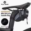 1L Bike Saddle Bag Large Capacity Bike Seat Bag Back Seat Pouch Reflective Bicycle Saddle Bag EVA for Mountain Road Bikes