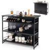 Adjustable Round Pub Table Counter Bar Height MDF Top Table 360° Swivel Bar Tables Tall Cocktail Tables Bistro Table