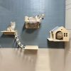 Pet fence entry and exit door ventilation cat entry and exit door gap artifact bedroom ventilation no need to drill holes