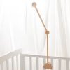 Baby Wooden Bedbell Bracket 0-12 Months Bed Bell Bracket Wooden Mobile Newborn Crochet Bed Bell Hanging Toys Newbaby Rattle Toys